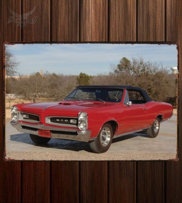 Металлическая табличка Pontiac GTO Convertible 556